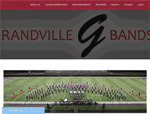 Tablet Screenshot of grandvillebands.com